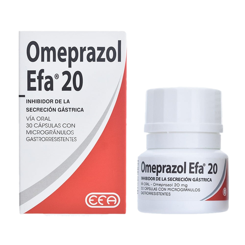 Omeprazol Efa 20 Mg 30 Cápsulas Gastrorresistentes