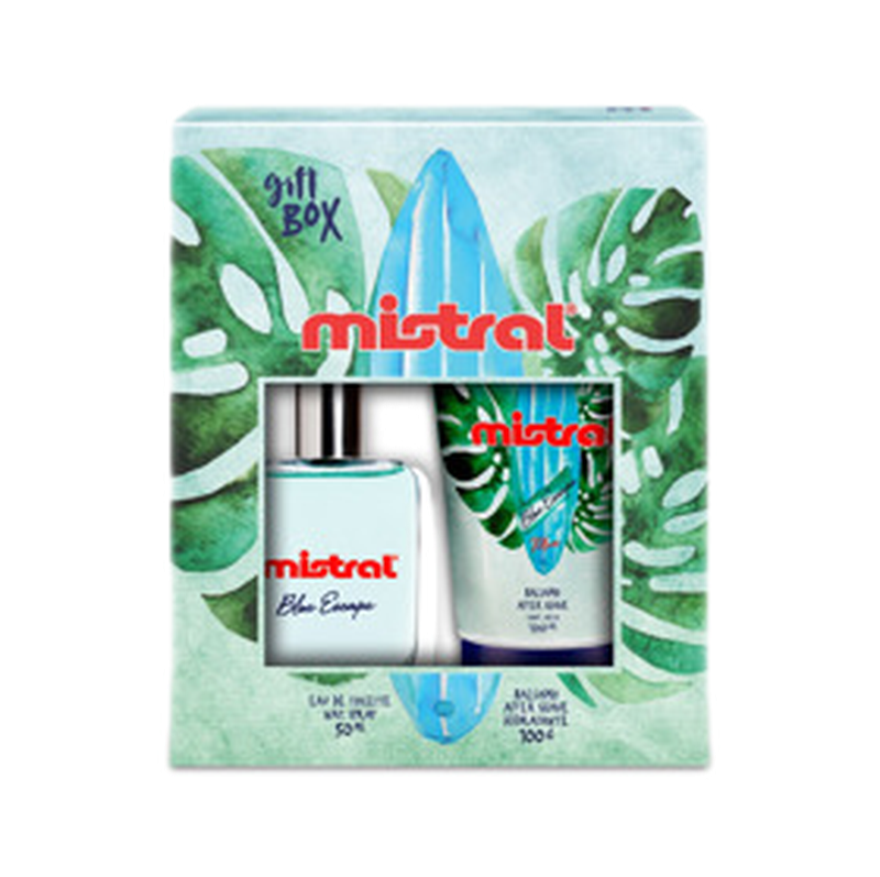 Mistral Edt Blue Escape+balsamo After Shave Pack [50+100 Ml]