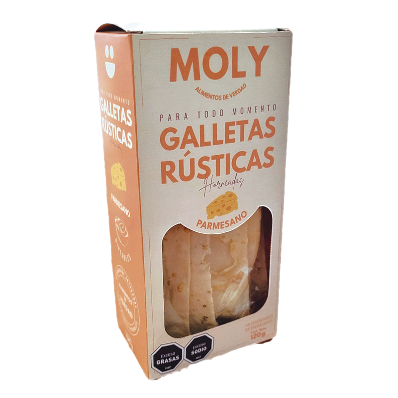 Galletas Rusticas Moly Parmesano 120 G
