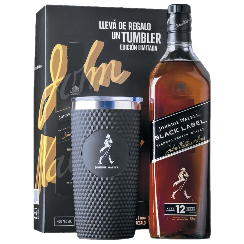 Whisky Escocés Johnnie Walker Negro + Tumbler 100 Ml