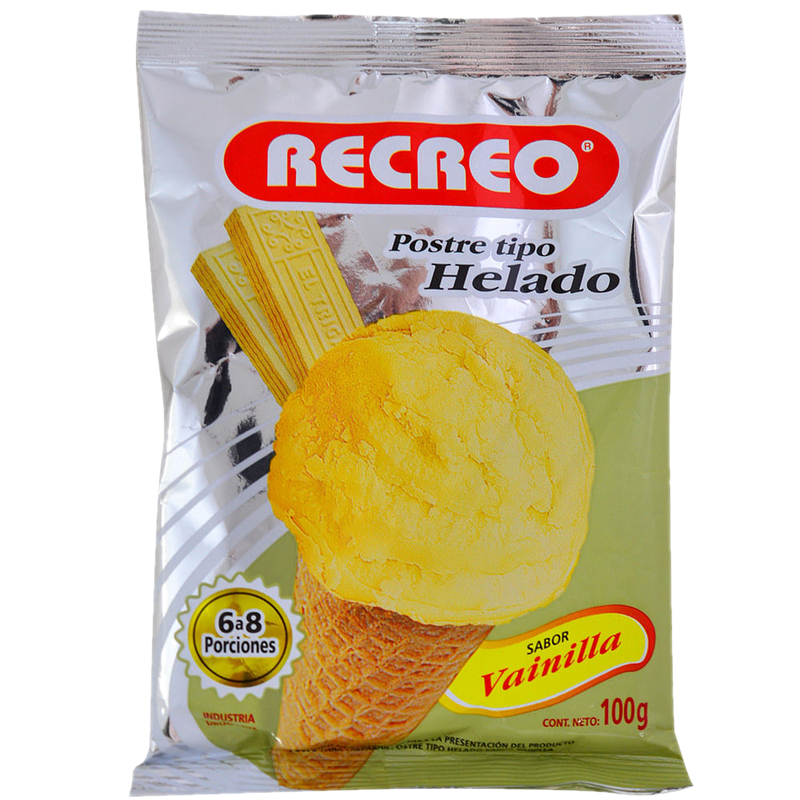 Helado Crema Recreo 100 G