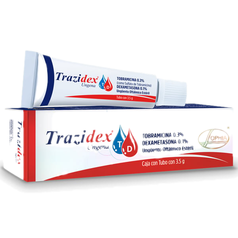 Trazidex Ungena 0.3%/0.1% Ungüento Oftálmico 3.5 G