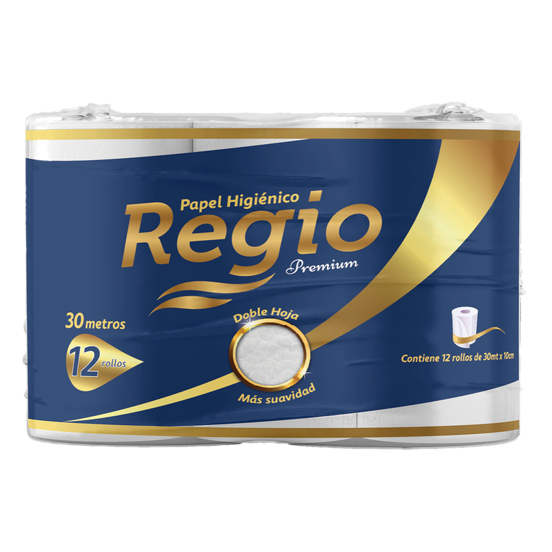 Papel Higienico Regio Premium 12unx30mtrs