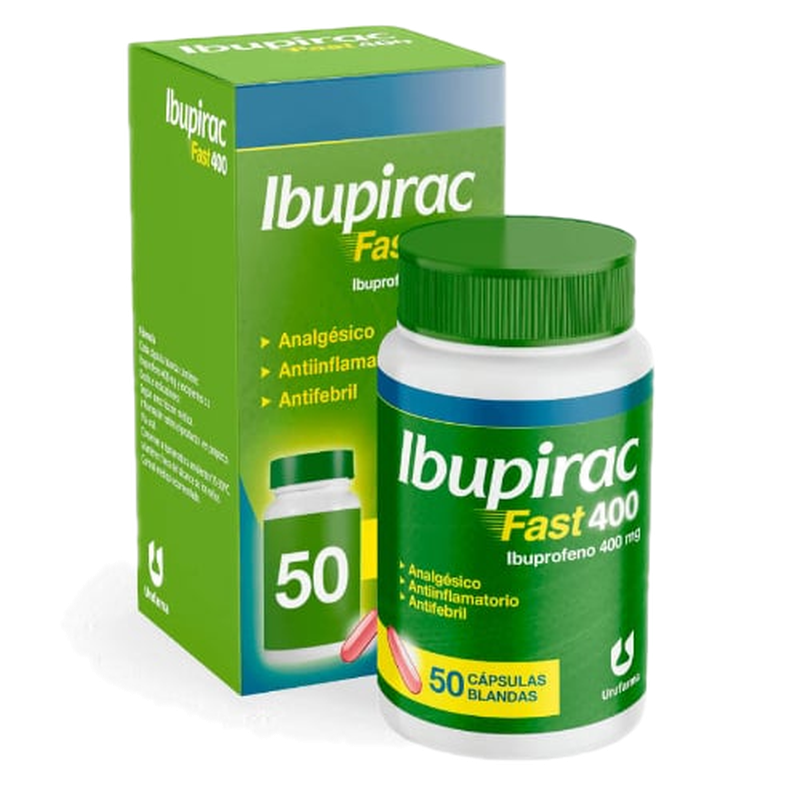 Ibupirac Fast 400 Mg 50 Cápsulas Blandas