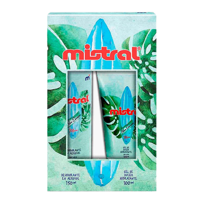 Estuche Mistral Blue Escape Desodorante 150 Ml + Gel