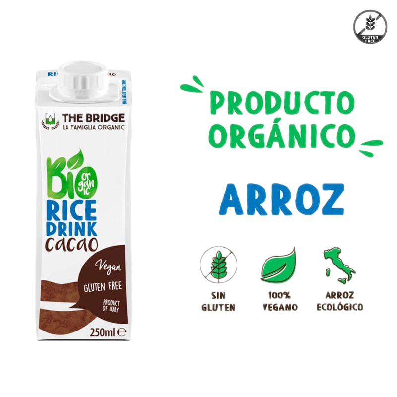 Bebida The Bridge Bio De Arroz Y Chocolate 250 Ml