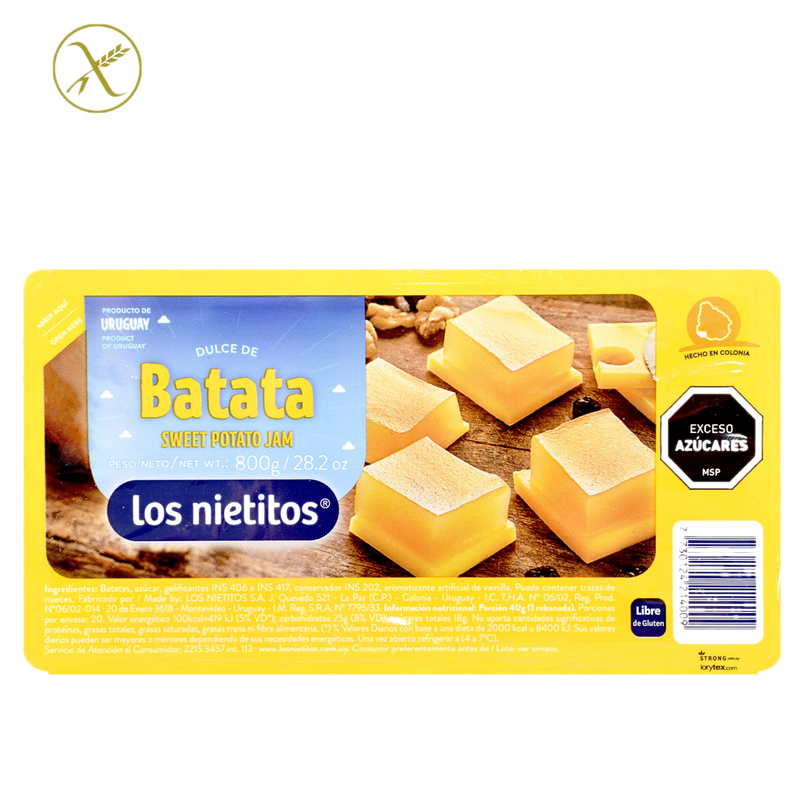 Dulce De Batata Los Nietitos 800 G