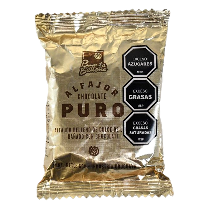Alfajor Chocolate Puro Punta Ballena 60 G