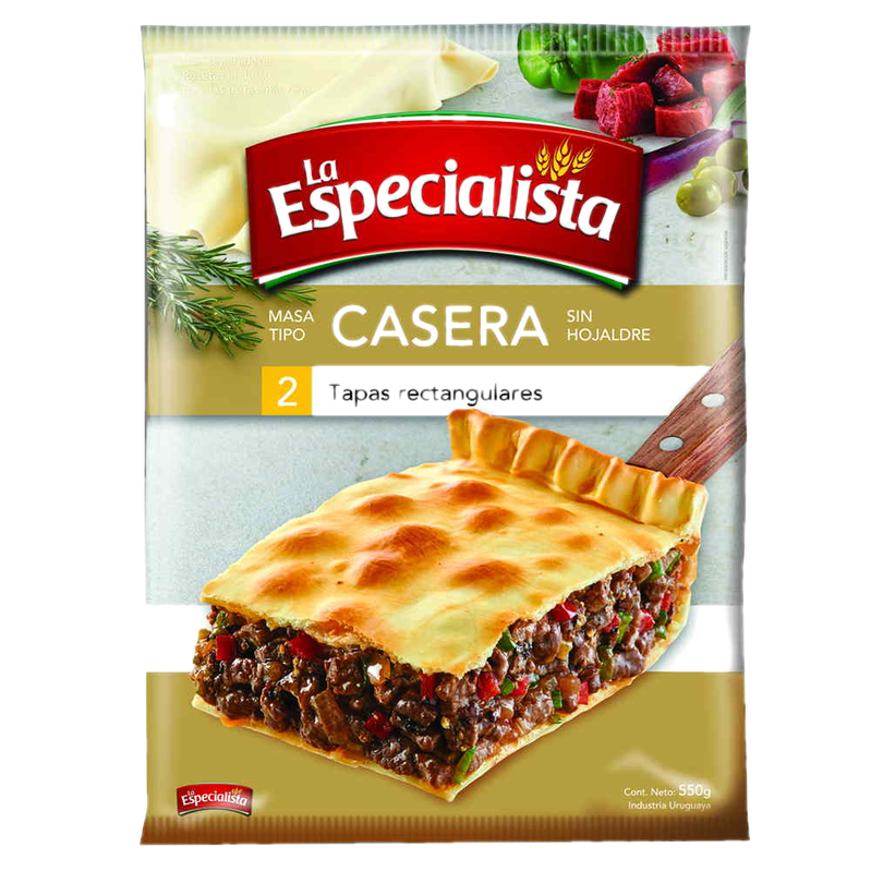 Tapa Rectangular La Especialista Casera 550 G