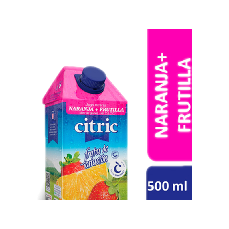 Jugo De Naranja Y Frutilla Citric 500 Ml