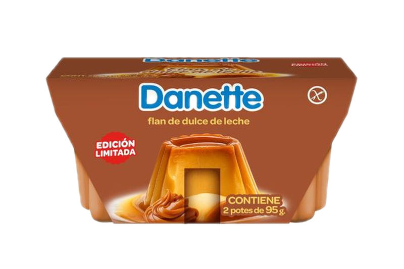 Flan Danette Dulce De Leche 95 G (2 Unidades)