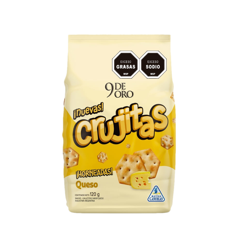 Galletitas 9 De Oro Crujitas Queso 120 G