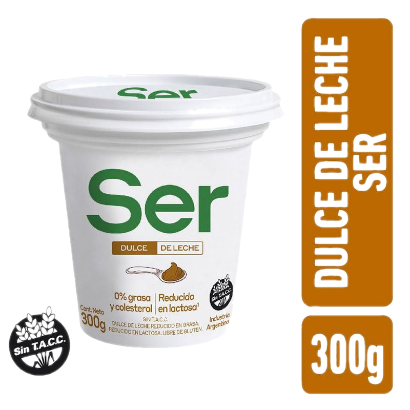 Dulce De Leche Ser 0 Grasa Reducido Lactosa 300 G