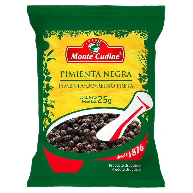 Pimienta Negra Monte Cudine En Grano 25 G