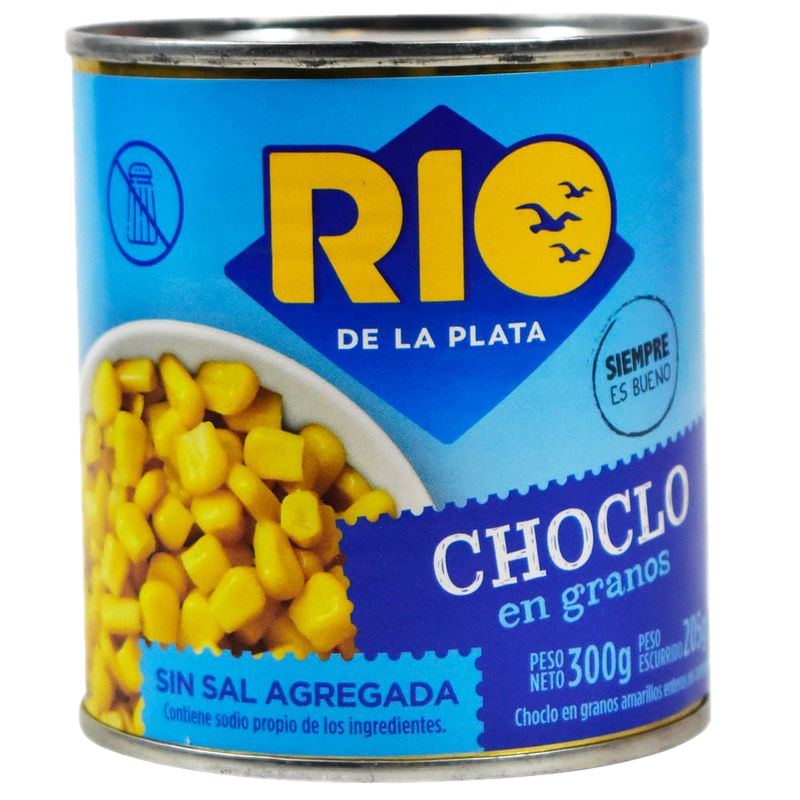 Choclo En Grano Sin Sal Rio De La Plata 300 G