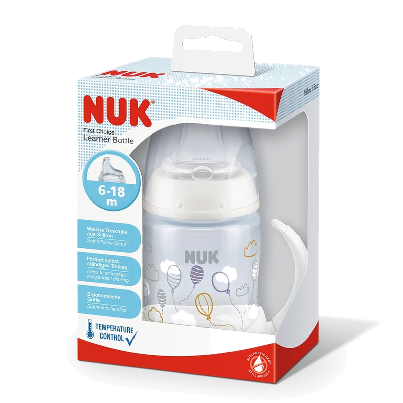 Vaso De Aprendizaje Nuk First Choice +6 Meses 150 Ml Blanco