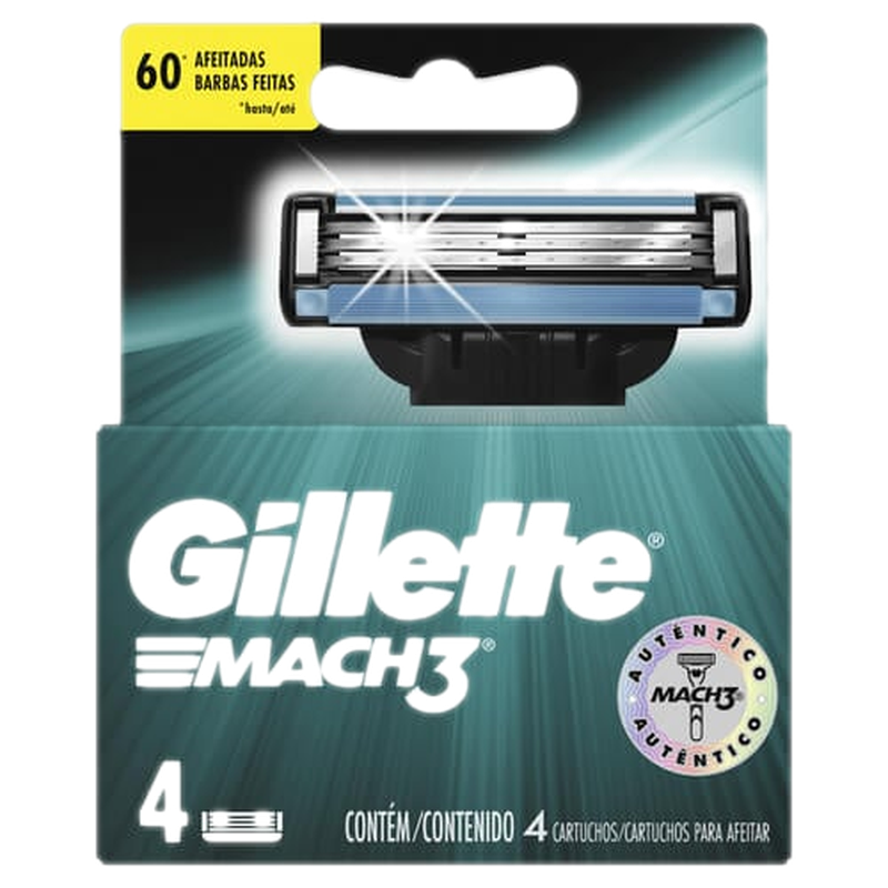 Repuesto De Afeitadora Gillette Mach3 4 Unidades