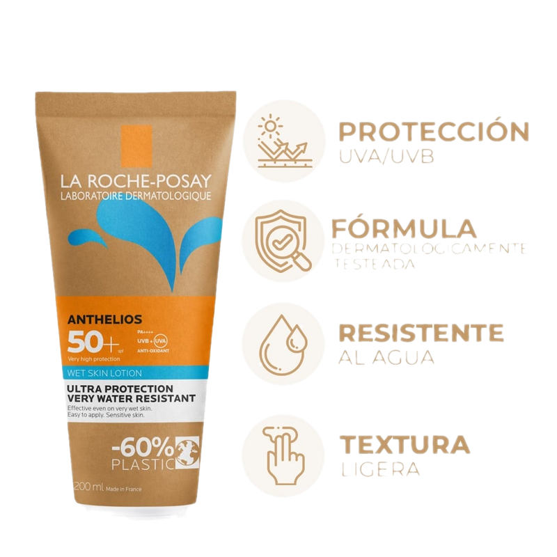 Protector Solar La Roche Posay Anthelios Wet Skin Fps50+ 200 Ml