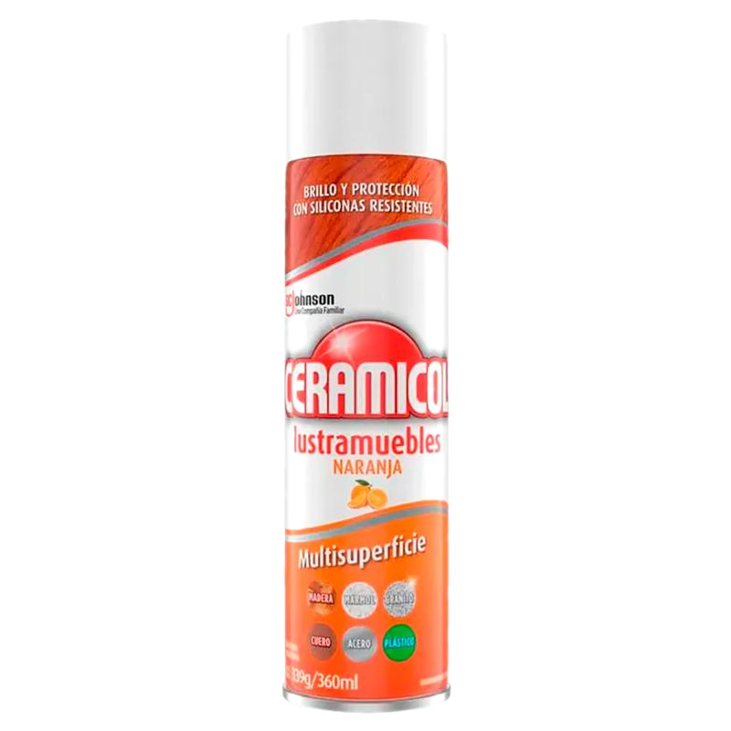 Lustramuebles Ceramicol Naranja 360 Ml