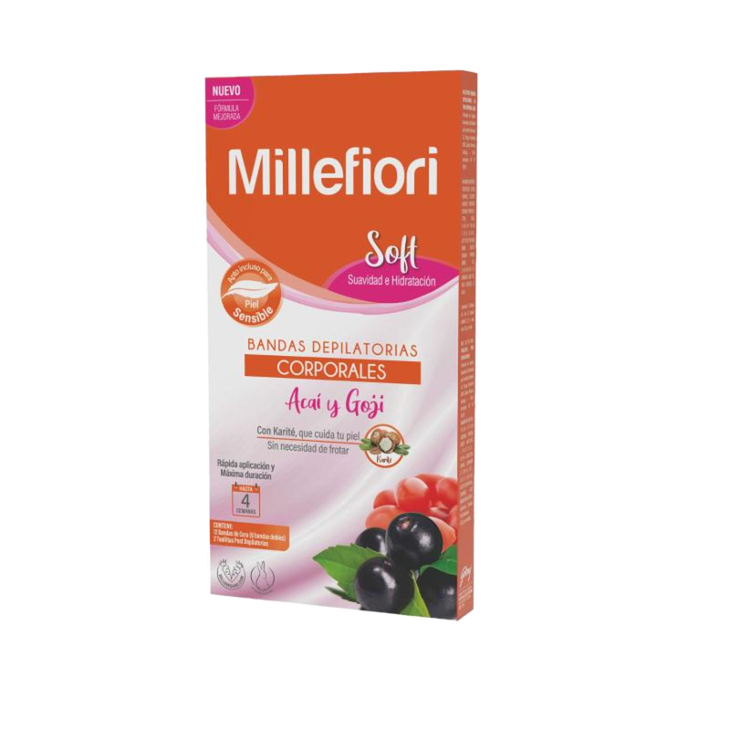 Bandas Depilatorias Millefiori Corporal 12 Unidades