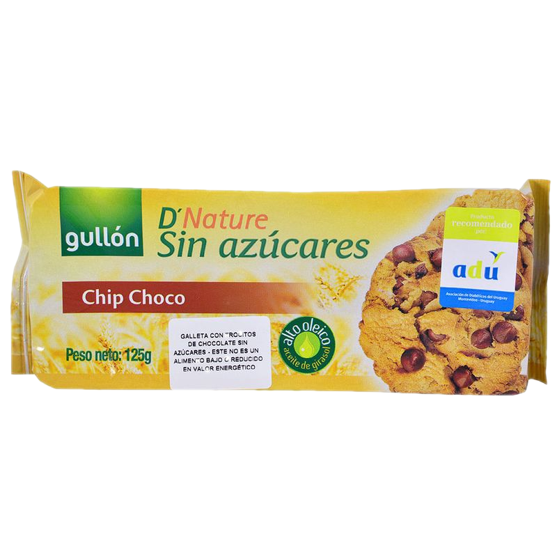 Galletitas Gullón Chip Chocolate Sin Azúcar 125 G