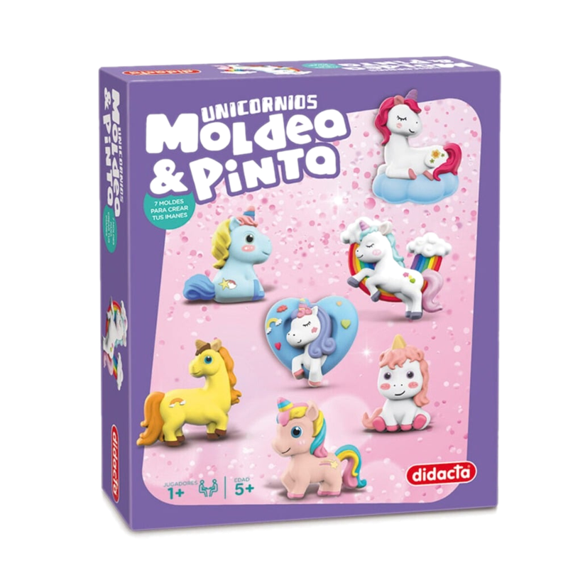Juego Didacta Moldea Y Pinta Unicornios