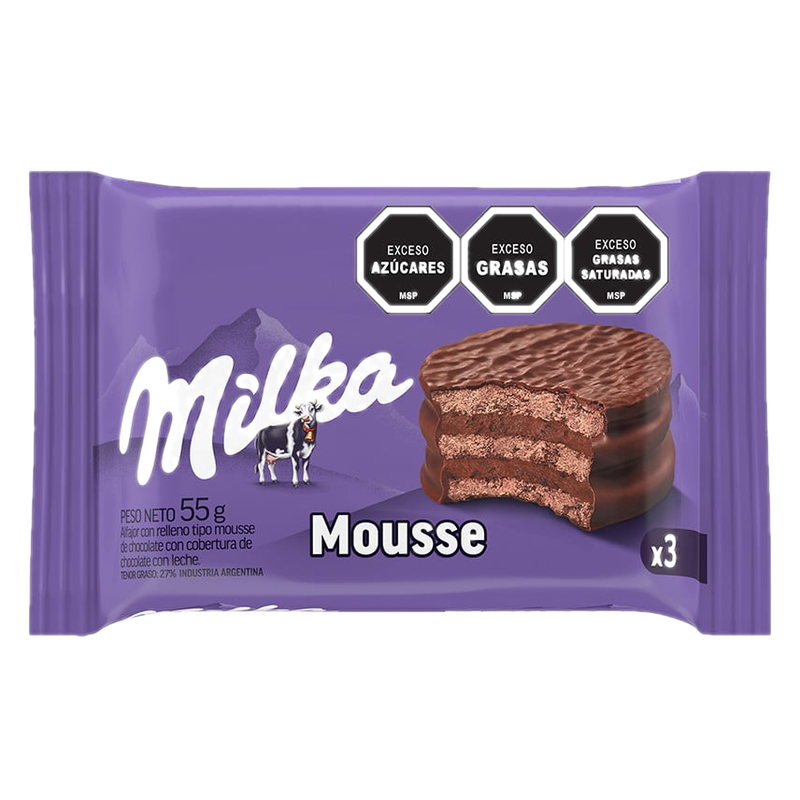 Alfajor Milka Triple Mousse 55 G