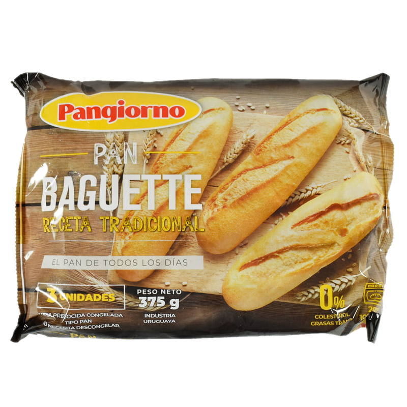 Pan Baguette Pangiorno 3 Unidades 375 G