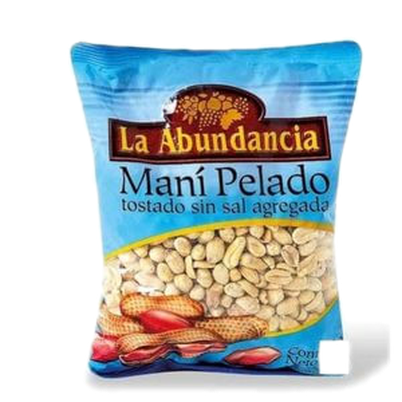 Mani La Abundancia Pelado Tostado Sin Sal 150 G