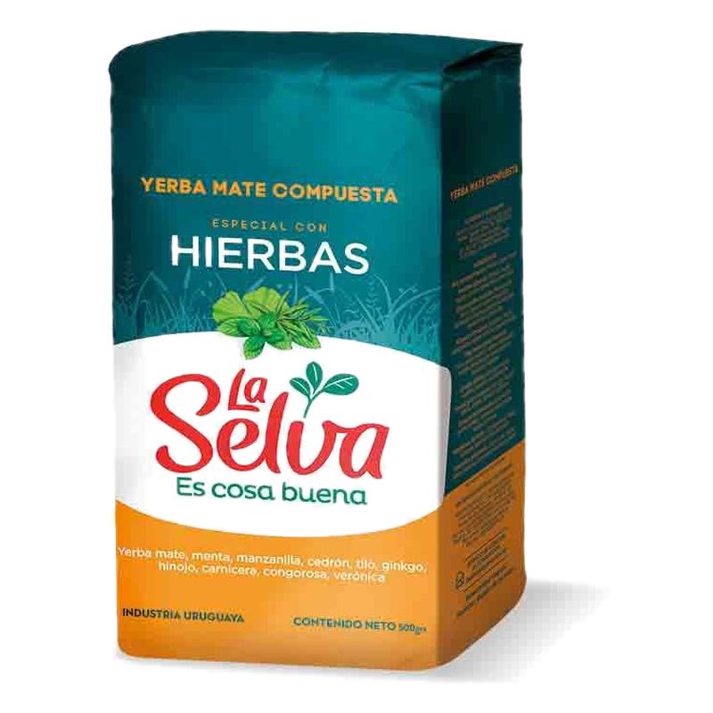 Yerba La Selva Con Hierbas 500 G