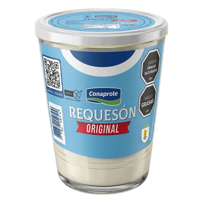 Queso Untable Requeson Natural En Vaso Conaprole 250 G