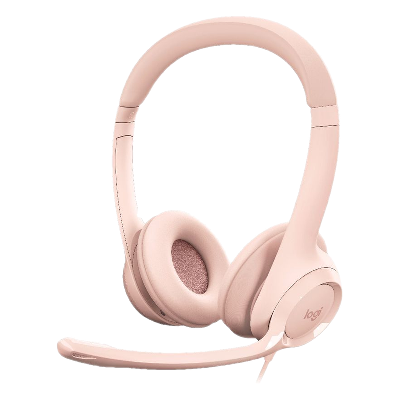 Auriculares Logitech Headset H390 Rose