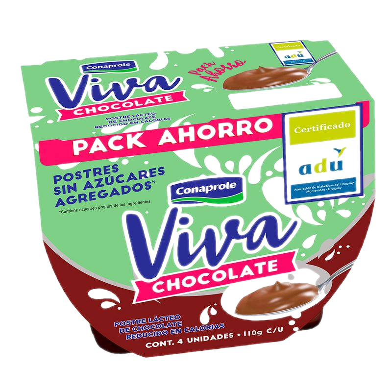 Postre Viva 0% Conaprole Chocolate 440 G