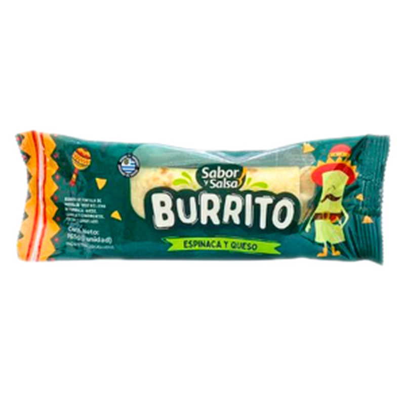Burrito Sabor Y Salsa Espinaca Y Queso 165 G