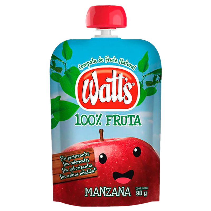 Compota De Manzana Watts Pouch 90 G