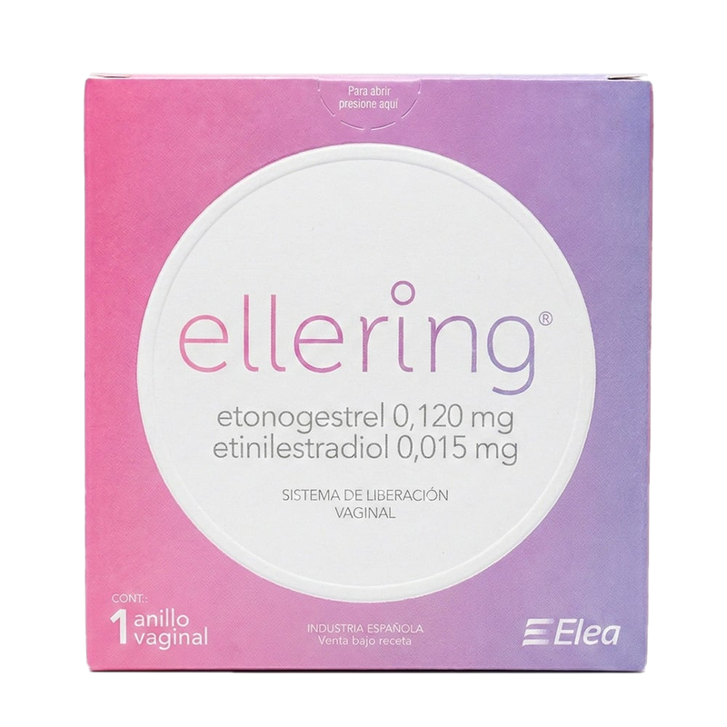 Ellering 0.120 Mg/0.015 Mg 1 Anillo Vaginal