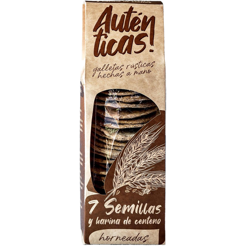 Galletas Auténticas 7 Semillas Y Harina De Centeno 128 G
