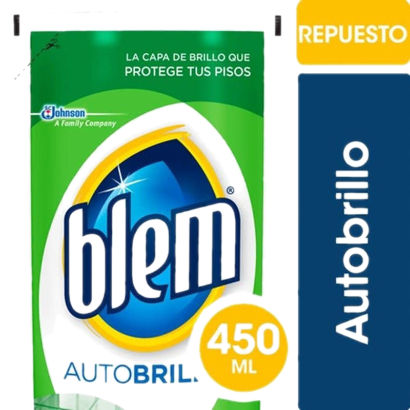Blem Cera Ceramicos Autobrillo Incoloro Doypack 450 Ml