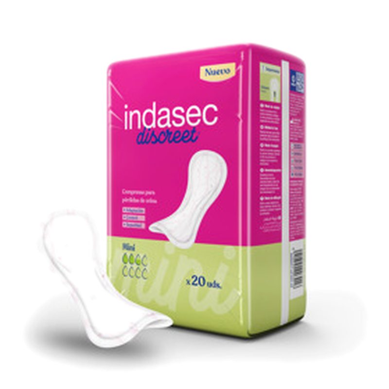 Indasec Aposito Mini Discreet Ultrafino 100 Ml [20 Unidades]