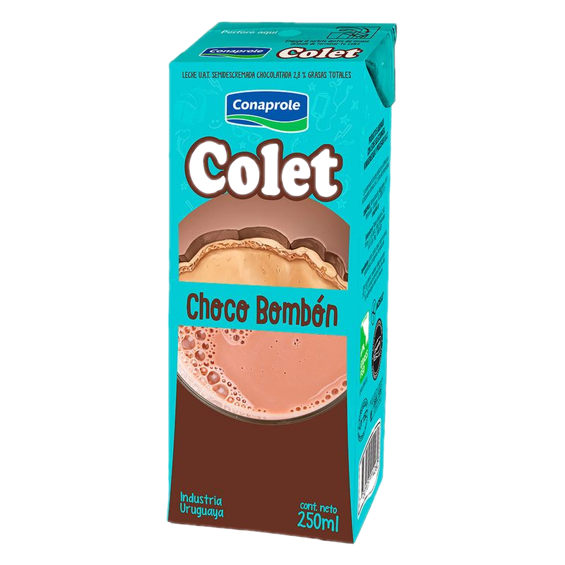 Leche Chocolatada Conaprole Colet Choco Bombón 250 Ml
