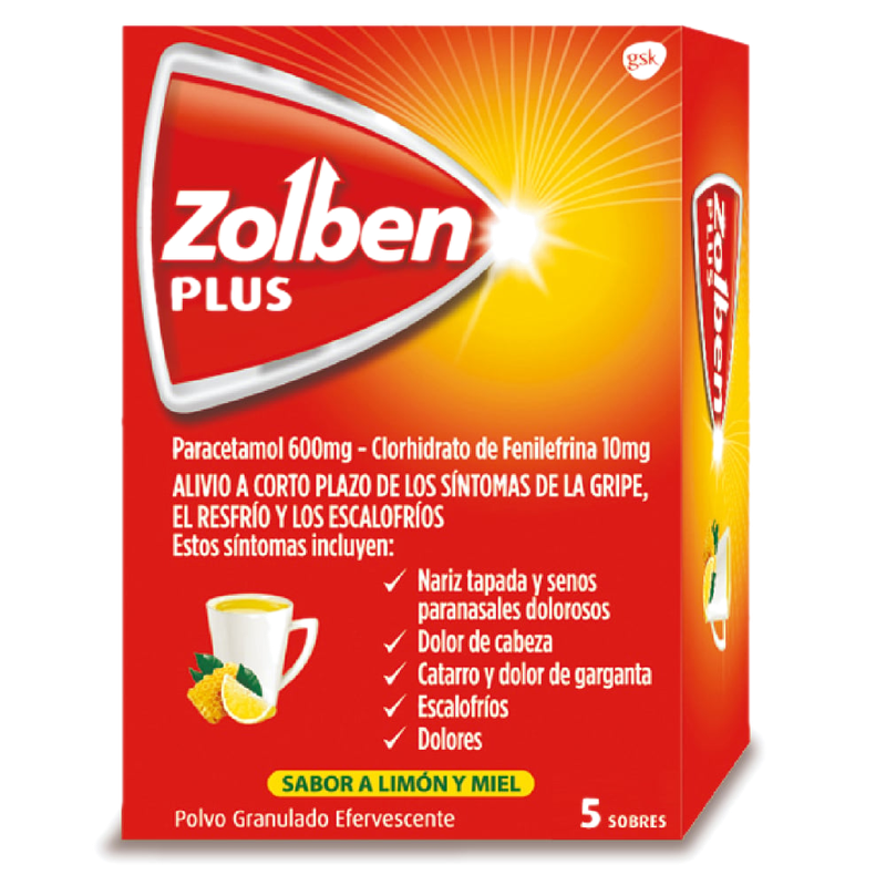 Zolben Plus 600 Mg/10 Mg 5 Sobres