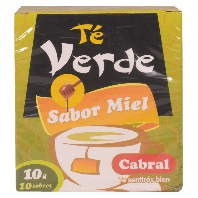 Té Verde Cabral Miel 10 Unidades