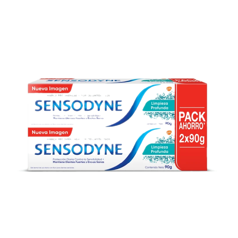 Pack 2 Unidades Crema Dental Sensodyne Limpieza Profunda