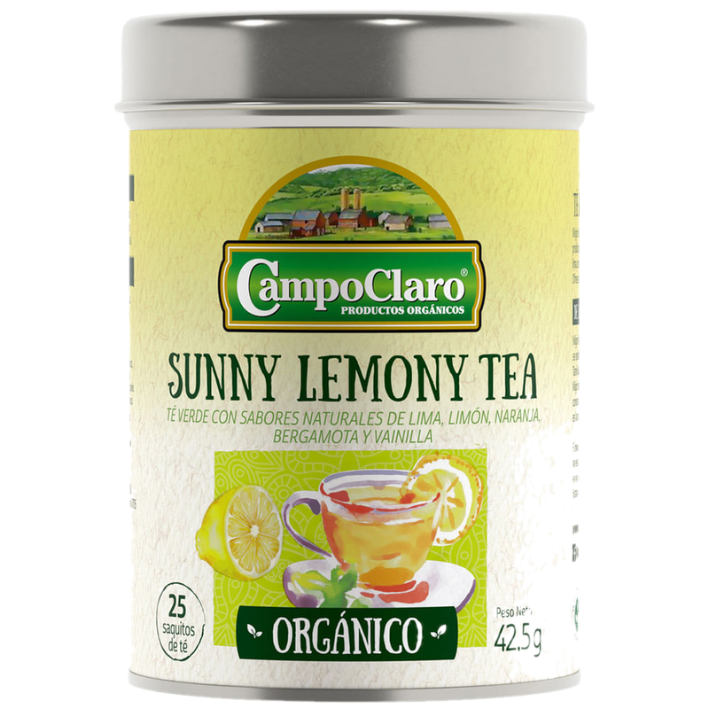 Té Orgánico Campoclaro Lemon 25 Unidades