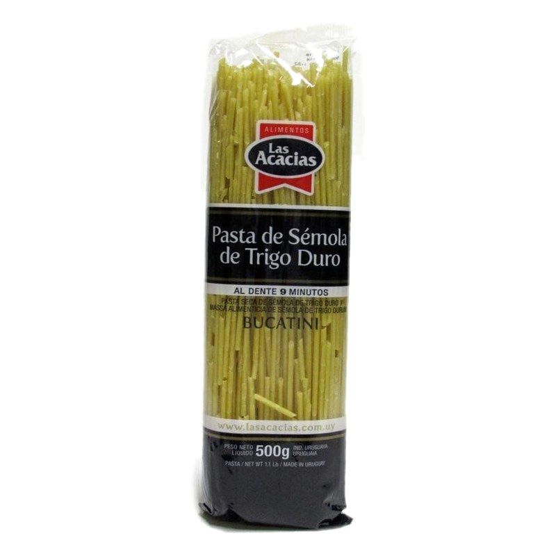 Fideos Las Acacias Trigo Duro Bucatini 500 G