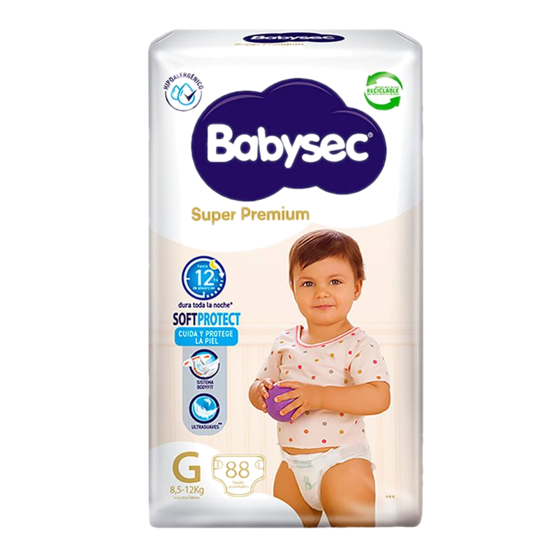 Pañal Babysec Premium G 88 Unidades