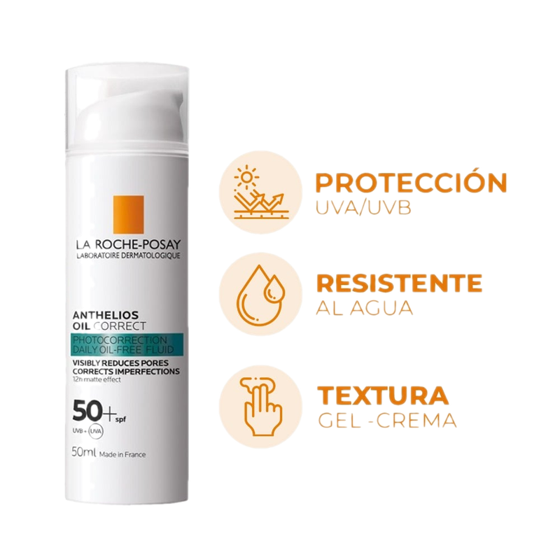 Protector Solar La Roche Posay Anthelios Oil Correct Fps50+ 50 Ml