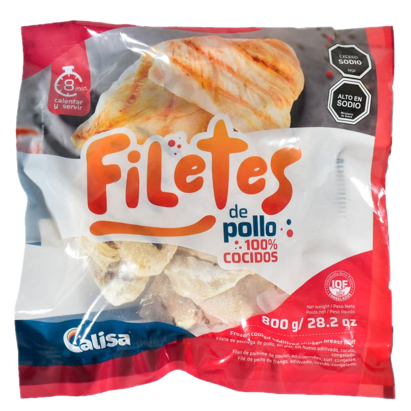 Filet De Pollo Cocido Calisa 800 G