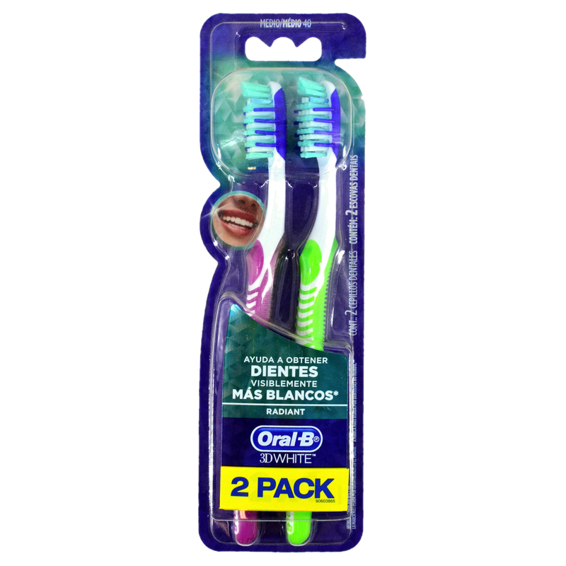 Cepillo Oral B 3d White 2x1