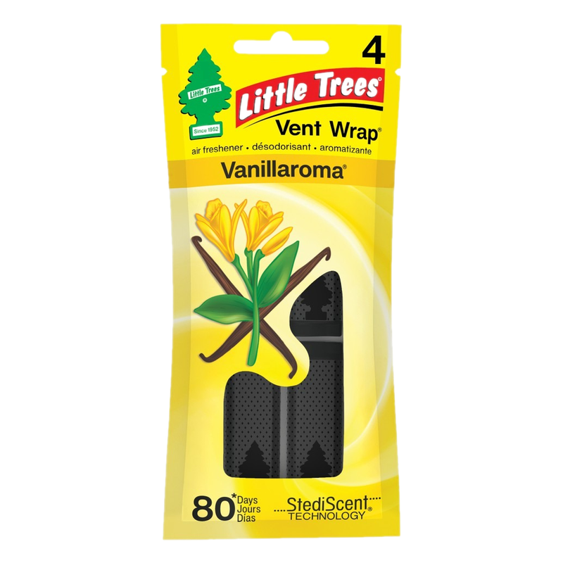 Perfumador Little Trees Vent Wrap Vanilla 4 Unidades
